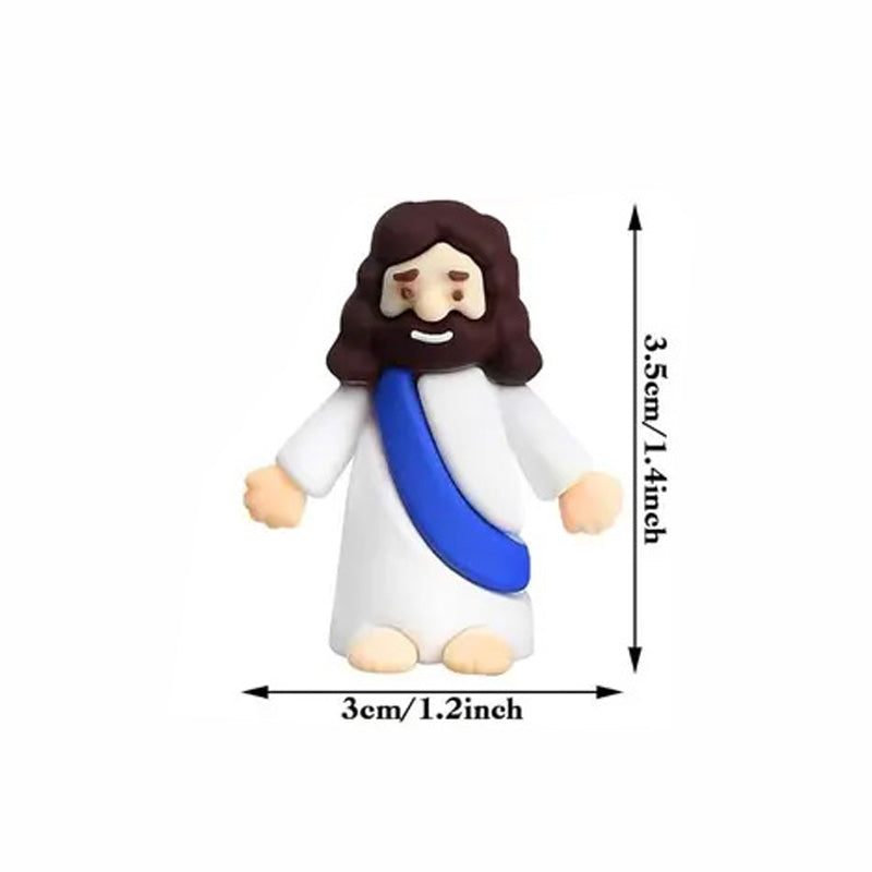 Easter Eggs with Jesus Figurine