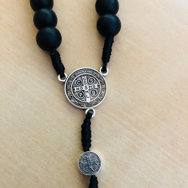 Cross Rosary Necklace