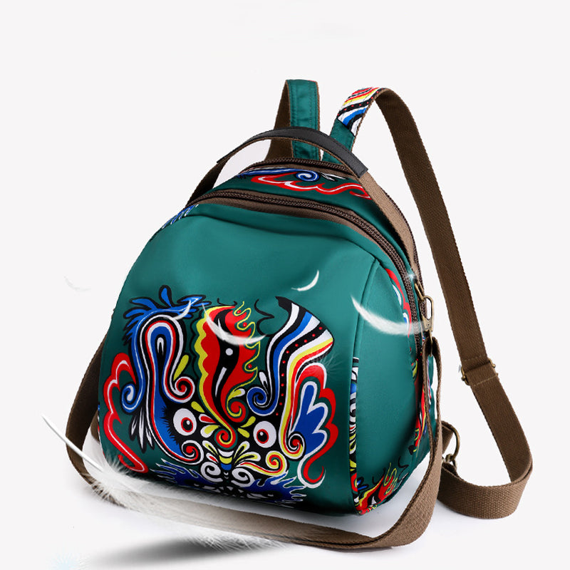 Printed Round Shoulder Bag
