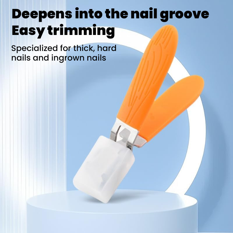 Splash-proof slanted nail clipper