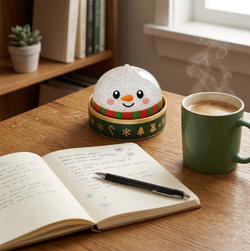 Christmas Baozi Glitter Jelly Stress Relief Squishy Toy
