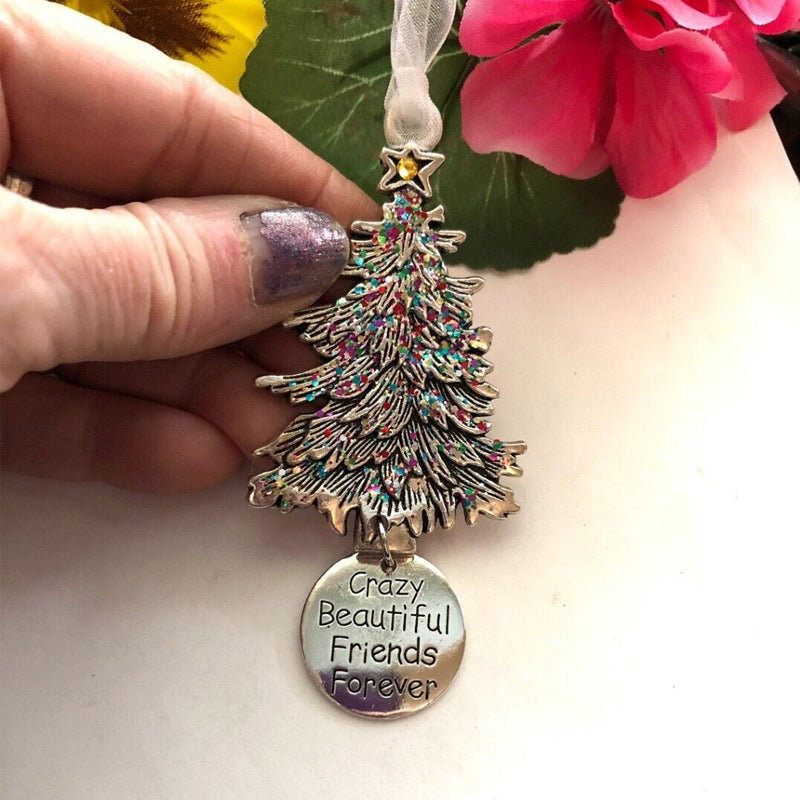 Crazy Beautiful Friends Forever - Angel Ornament Christmas Gift