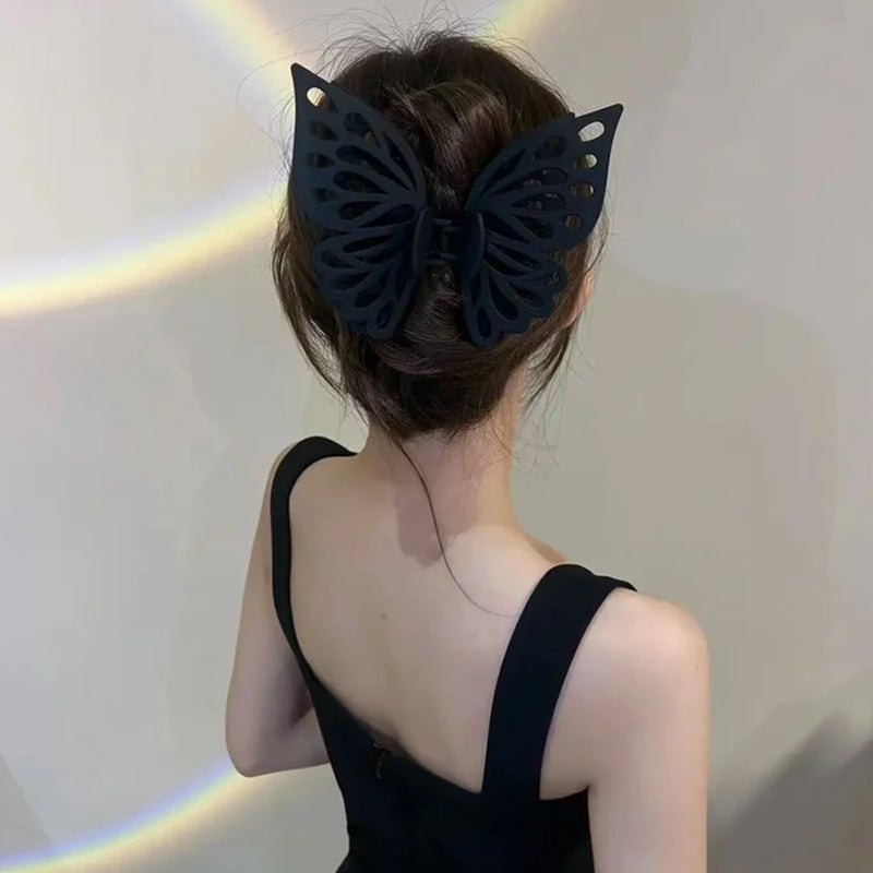 Butterfly Cutout Tassel Large Hair Clip