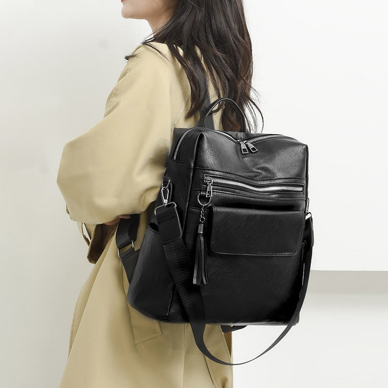 Casual Leather Bckpack