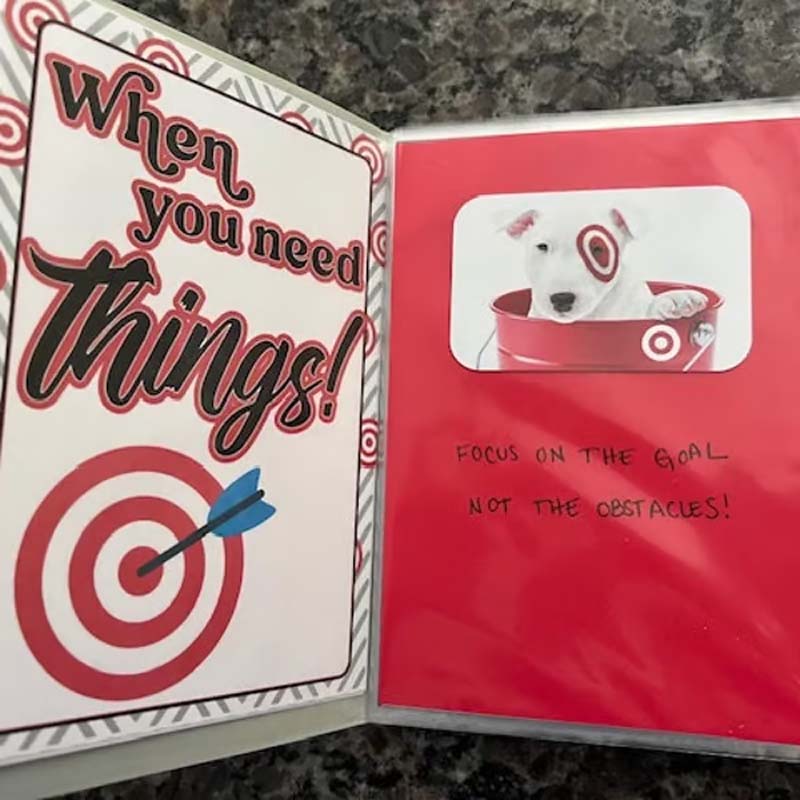 Christmas gift card book