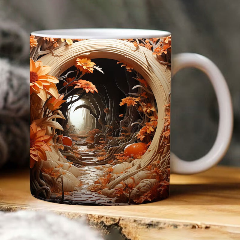 Pumpkin Cracked Hole Mug