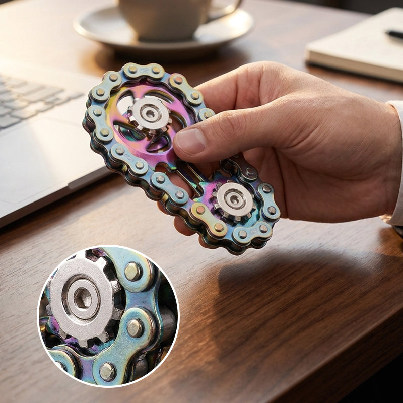 Fingertip Gear Wheel Chain Toy