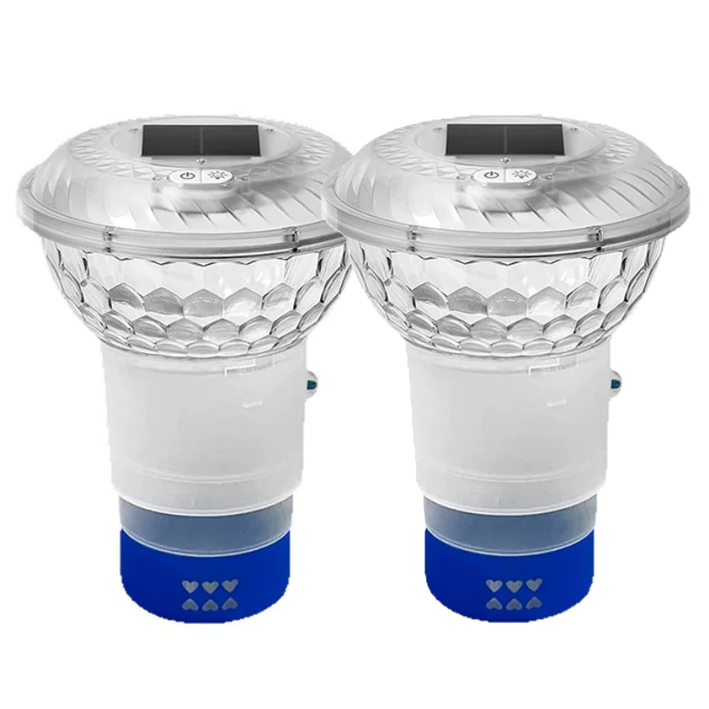 ✨Solar Pool Chlorine Floater with Colorful Lights✨