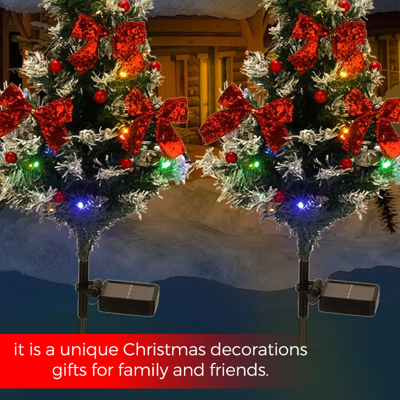 Bowknot Christmas Tree Ground Stake Light