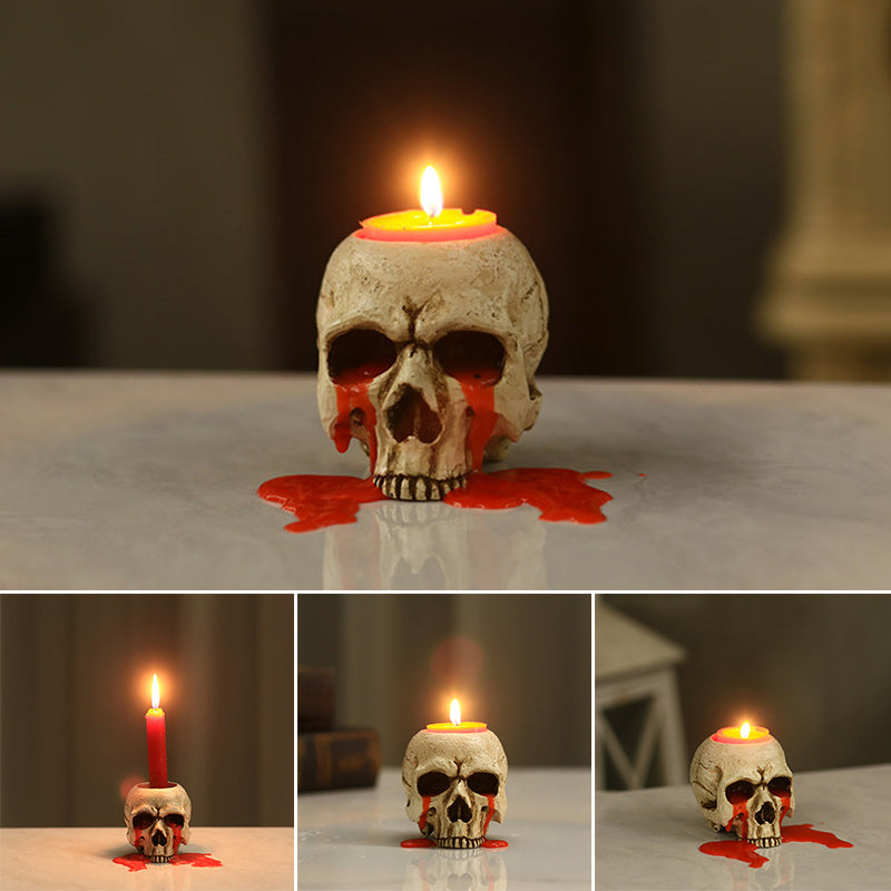 Skeleton Candlestick Holder