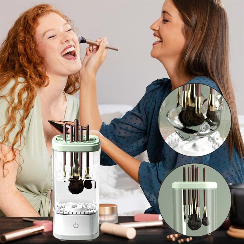 Fully automatic quick-drying makeup brush cleaning machine