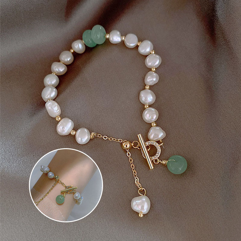 FRESHWATER PEARL AVENTURINE BRACELET
