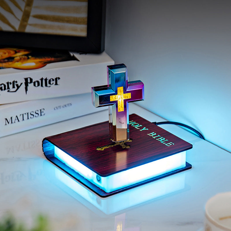 Magnetic Levitating Lamp Floating Cross
