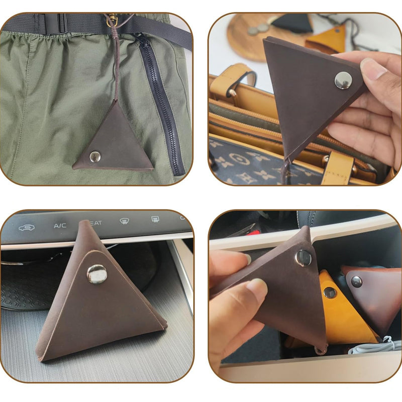 Distressed Leather Coin Purse
