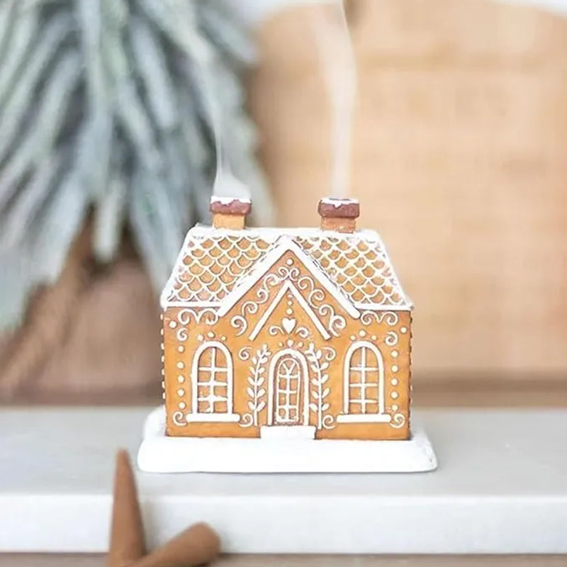 Gingerbread House Incense Cone Burner