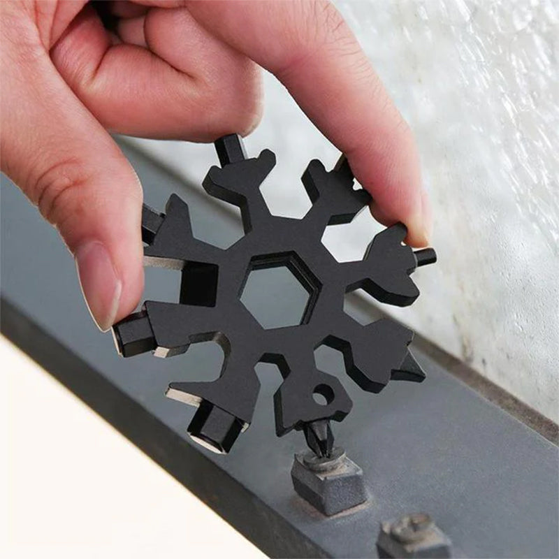 18-in-1 stainless steel snowflakes multi-tool