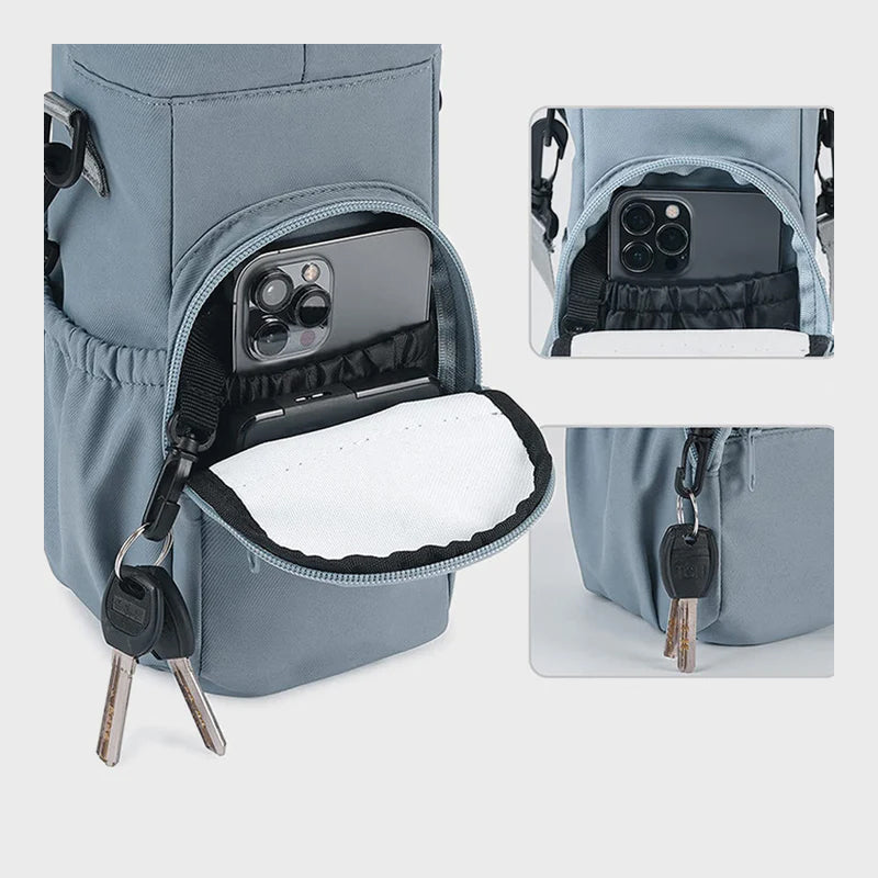 Portable Canvas Water Bottle Bag