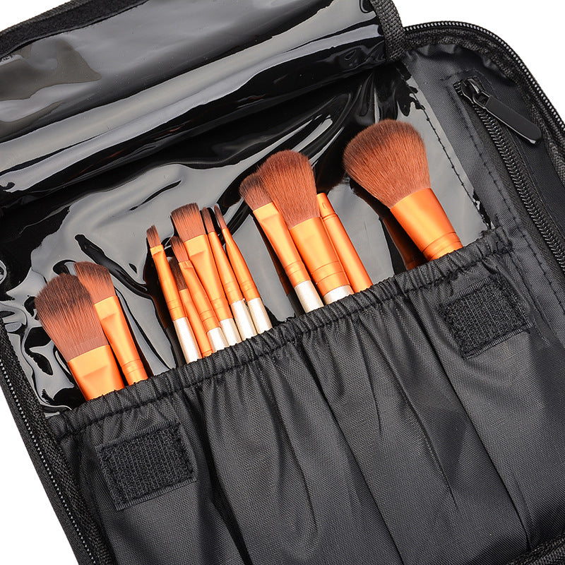 Makeup Cosmetic Storage Case with Adjustable Compartment