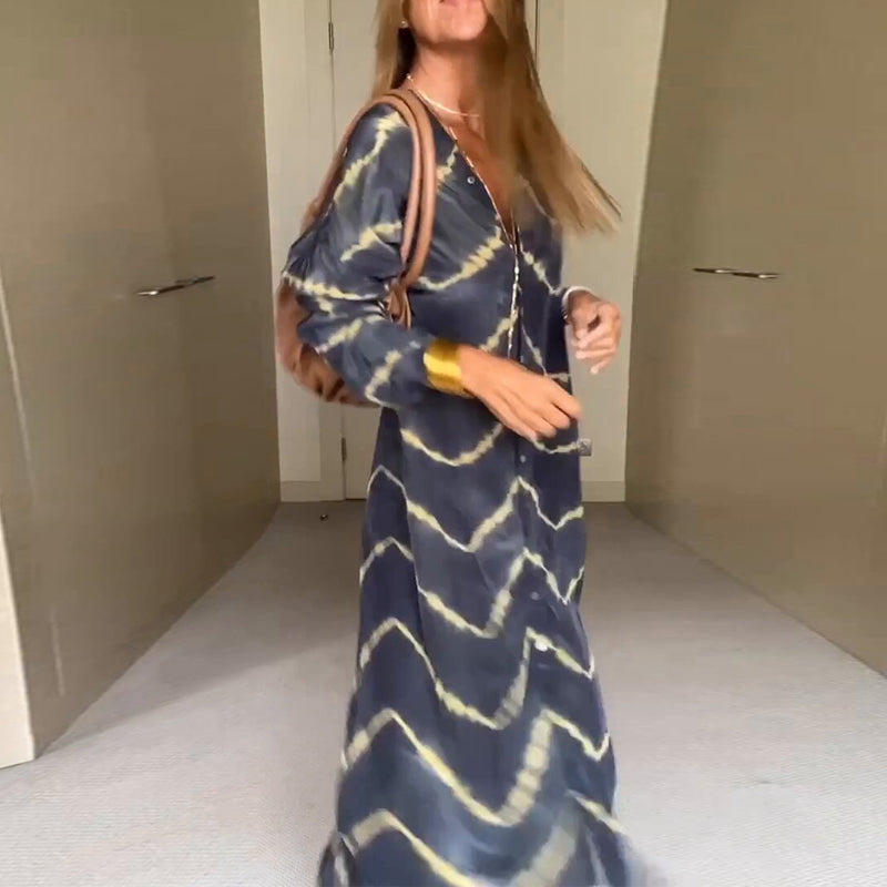 Loose V-neck Dress