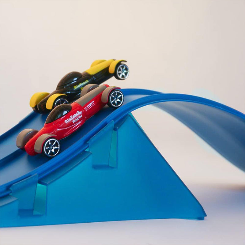 Magnetic track racing car