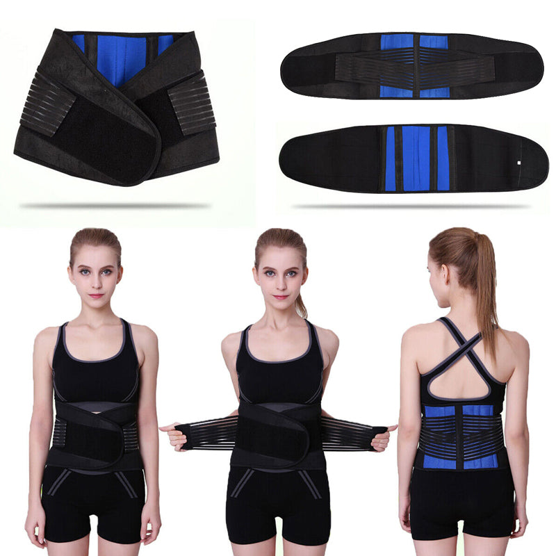 Lower lumbar back support brace