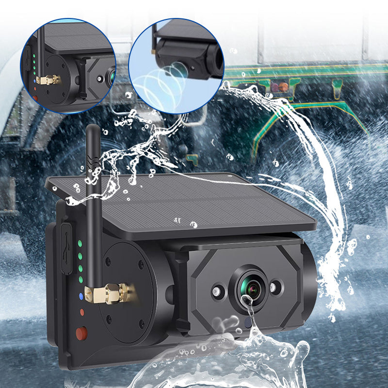 Wireless Backup Camera Magnetic Solar 7" DVR Monitor