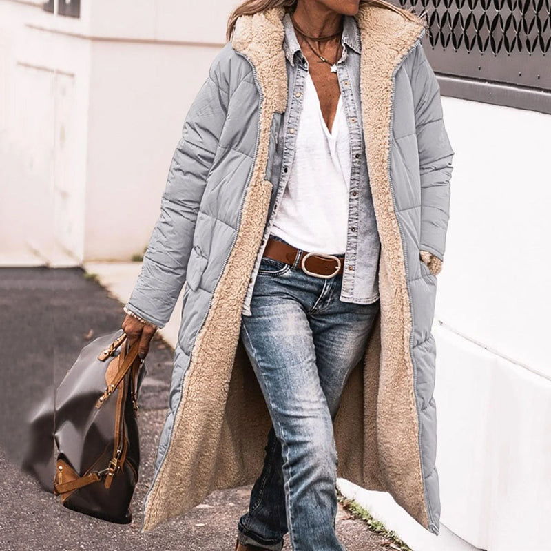 Reversible Hooded Cotton Jacket