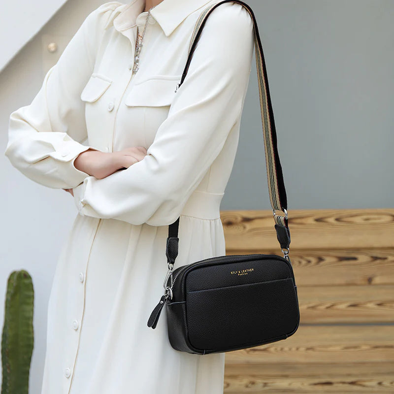 Wide Strap Crossbody Bag