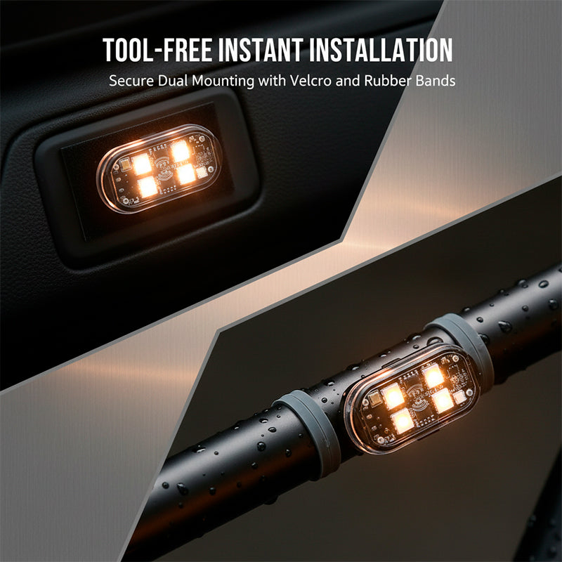 Wireless remote control aircraft lights motorcycle lights