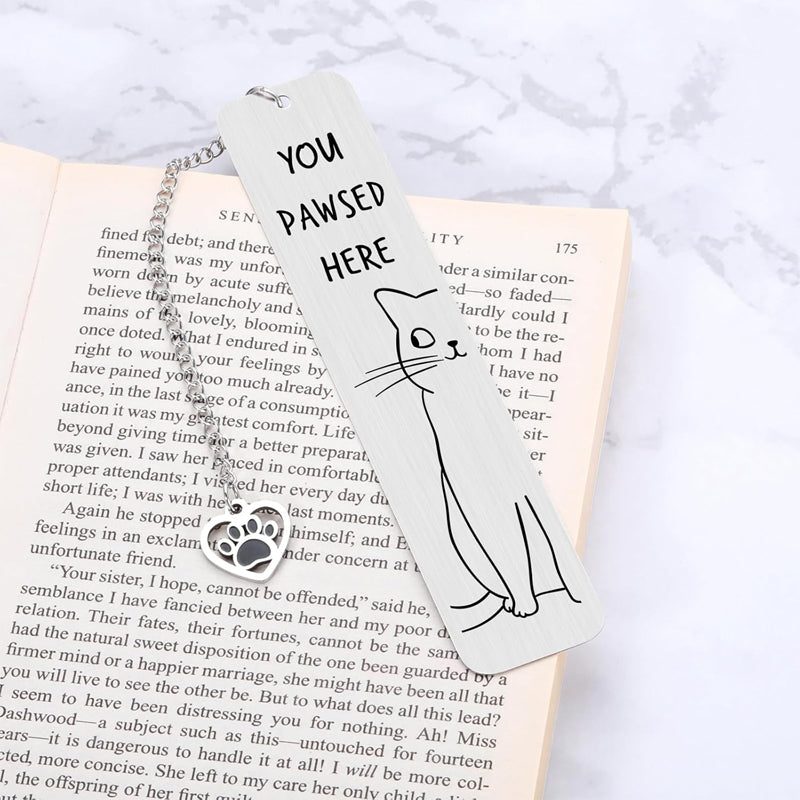 Stainless Steel Kitten Bookmark