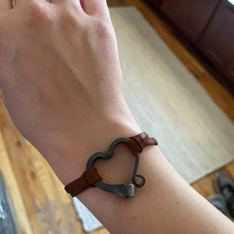 Handmade Love Horseshoe Nail Bracelet