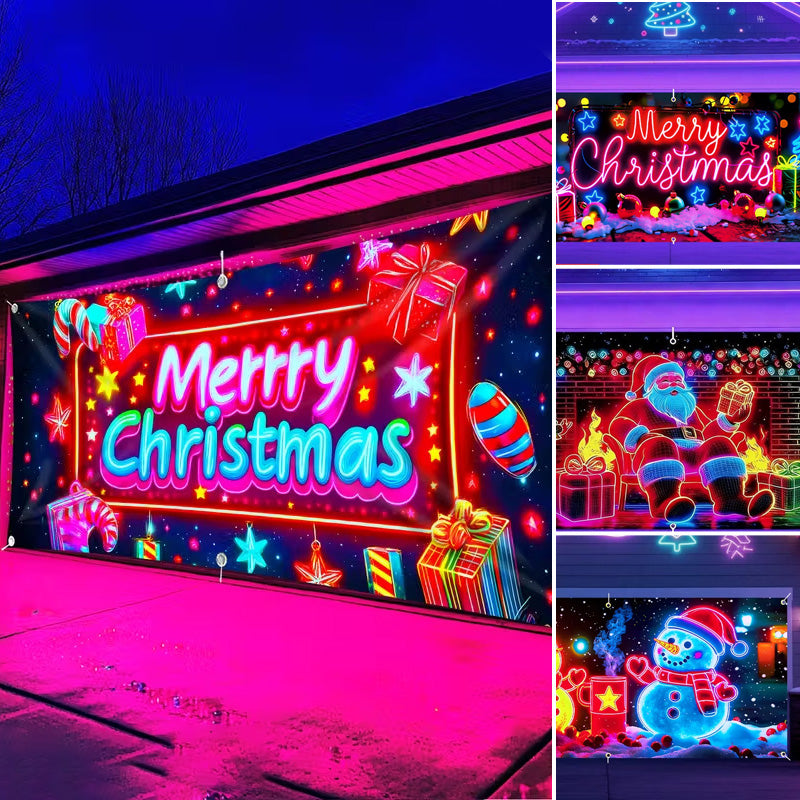 Christmas Garage Door Cover Banner