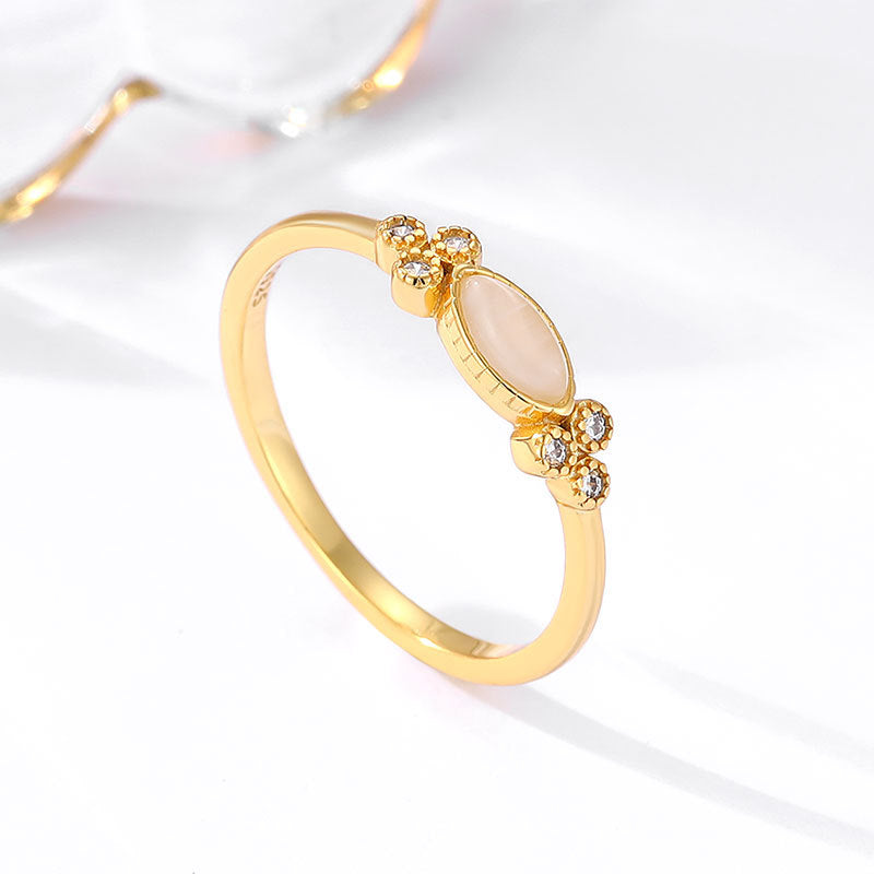 The Purest Love Matching Oval Cut Opal Ring/Necklace