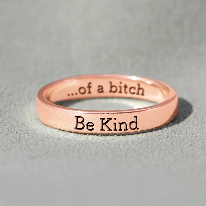 BeKind Pattern Ring