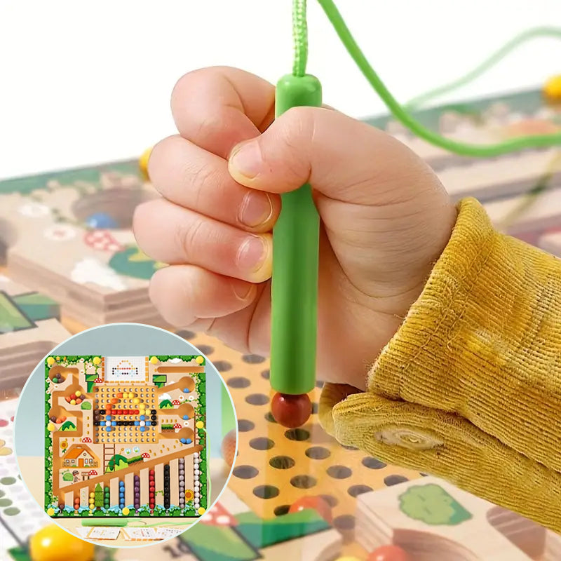 Rolling ball number maze