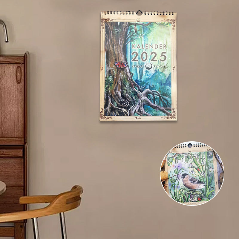 Illustrated wall calendar 2025