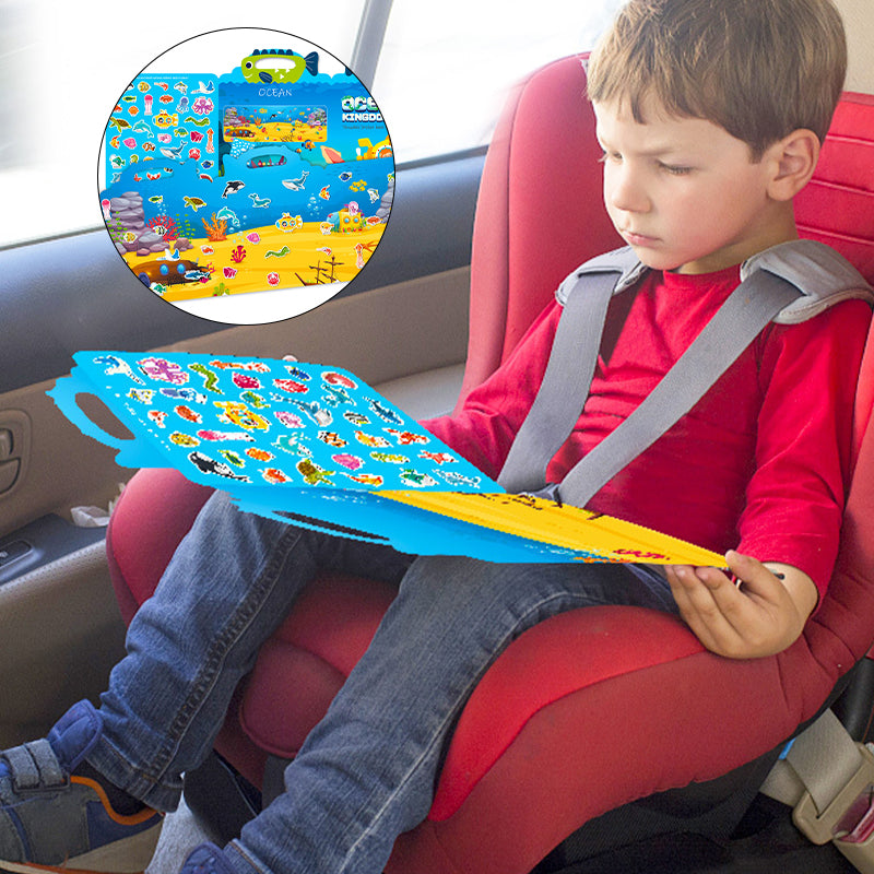 Toddler Waterproof Dinosaur Sticker Book