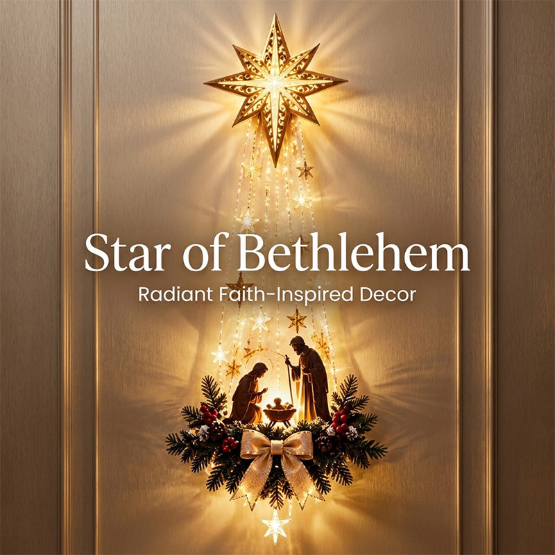 Lighted Star Wall Decor Christmas Decoration