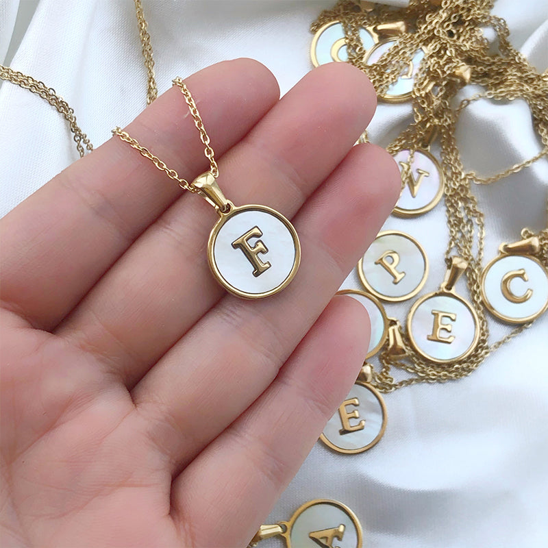 Seashell Alphabet Necklace