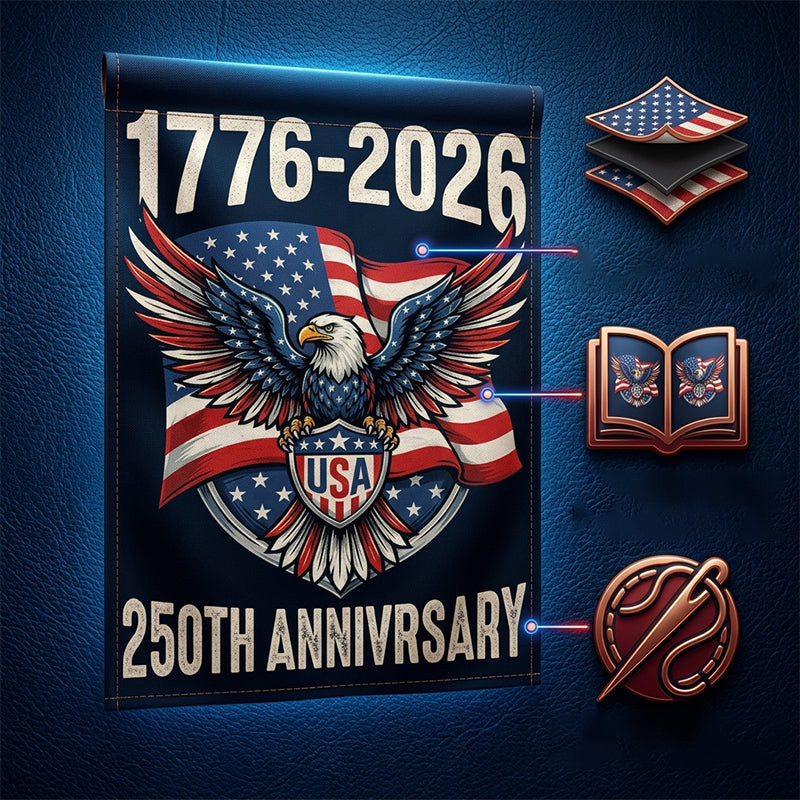 250th Anniversary Double-Sided Garden Flag