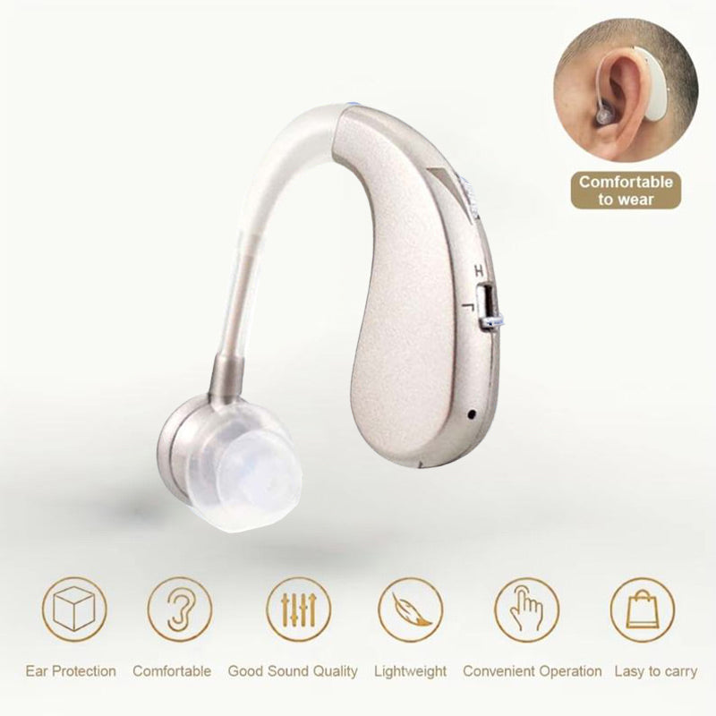 USB Rechargeable Bluetooth Hearing Aid Headphones