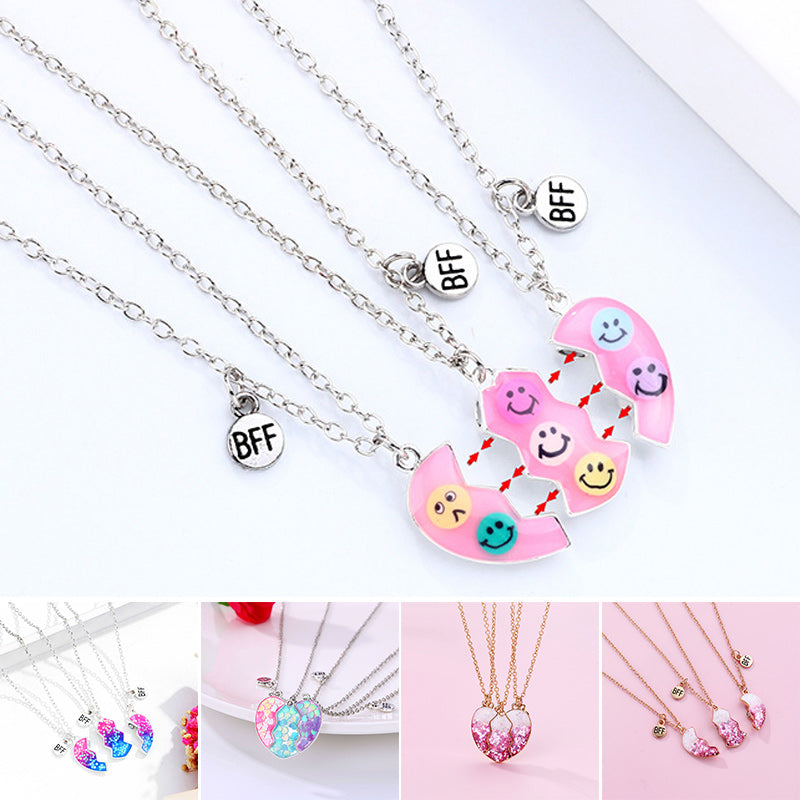 3 Piece Magnetic Necklace Best Friends