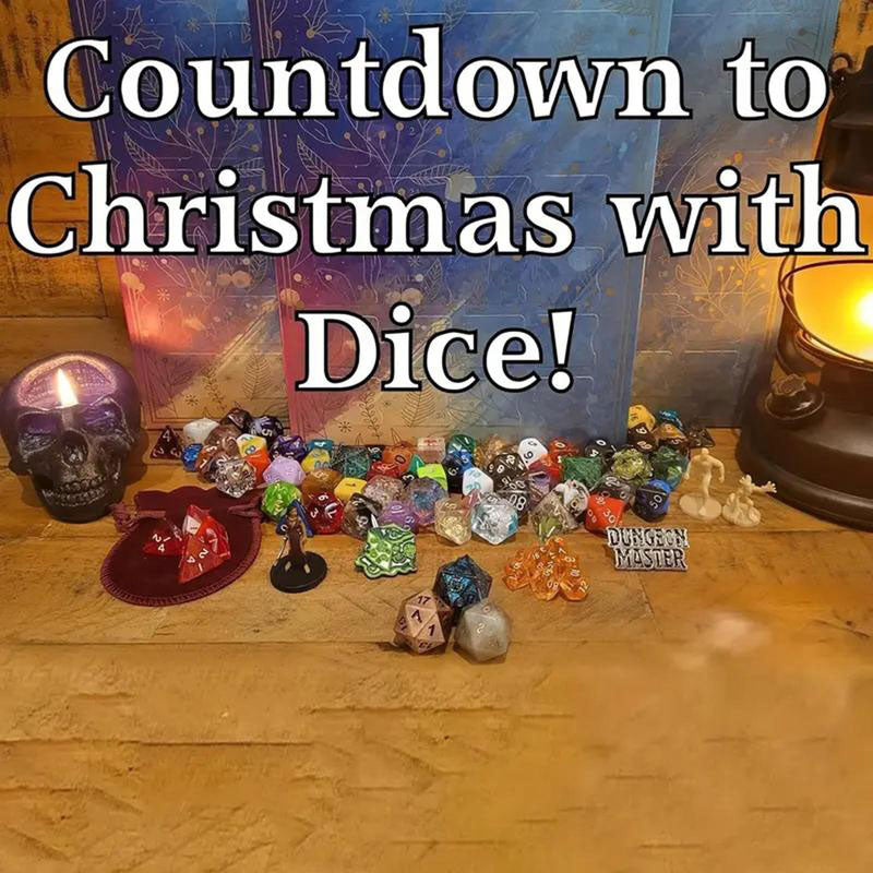 24 Random Polyhedral Dice Set