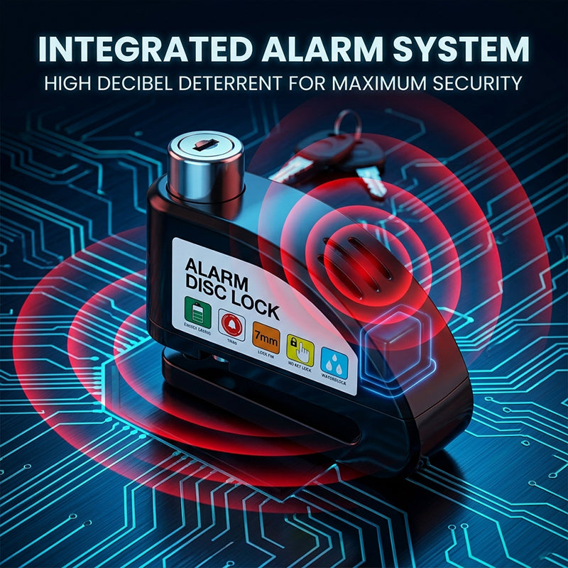 Disc brake lock with fingerprint recognition