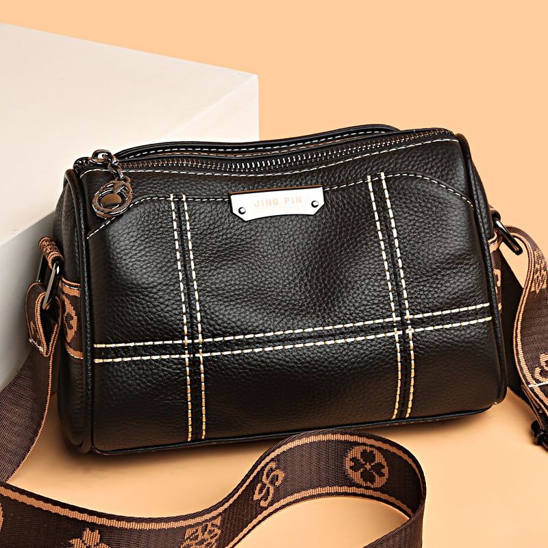Small Triple Compartment Crossbody Bag