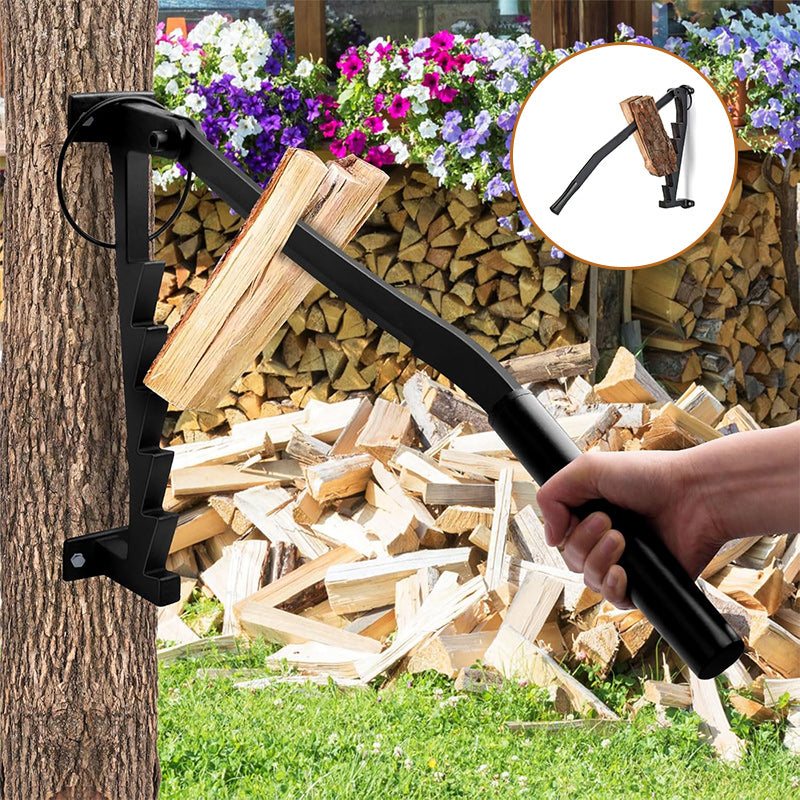 Wall Mounted Firewood Kindling Splitter