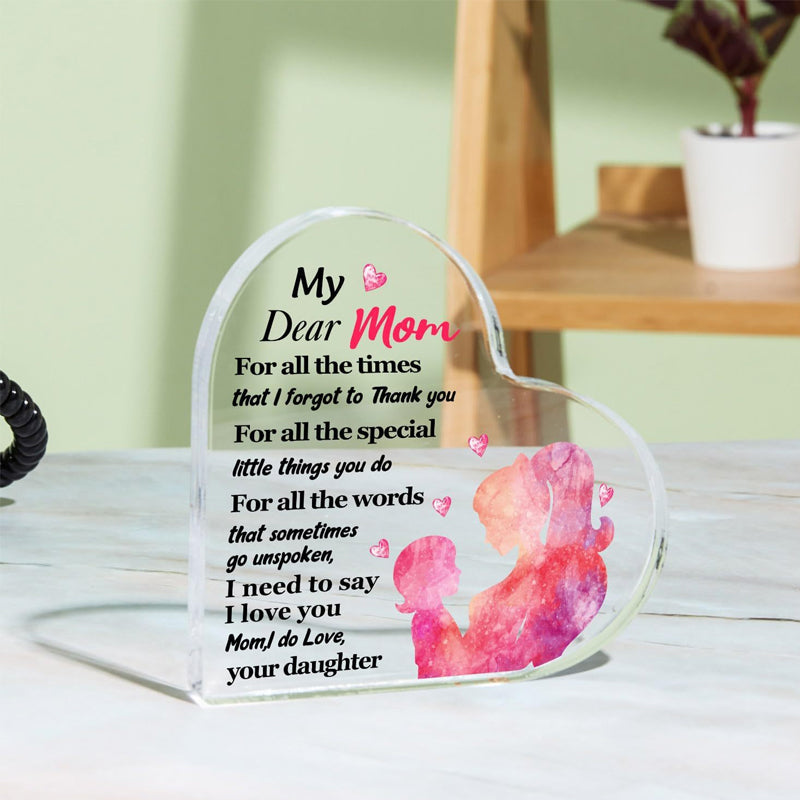 Love Clear Acrylic Mother's Day Ornament