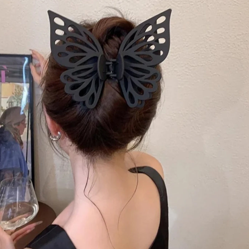 Butterfly Cutout Tassel Large Hair Clip