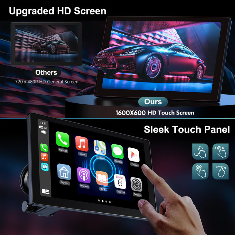 Wireless CarPlay & Android Auto Touch Screen