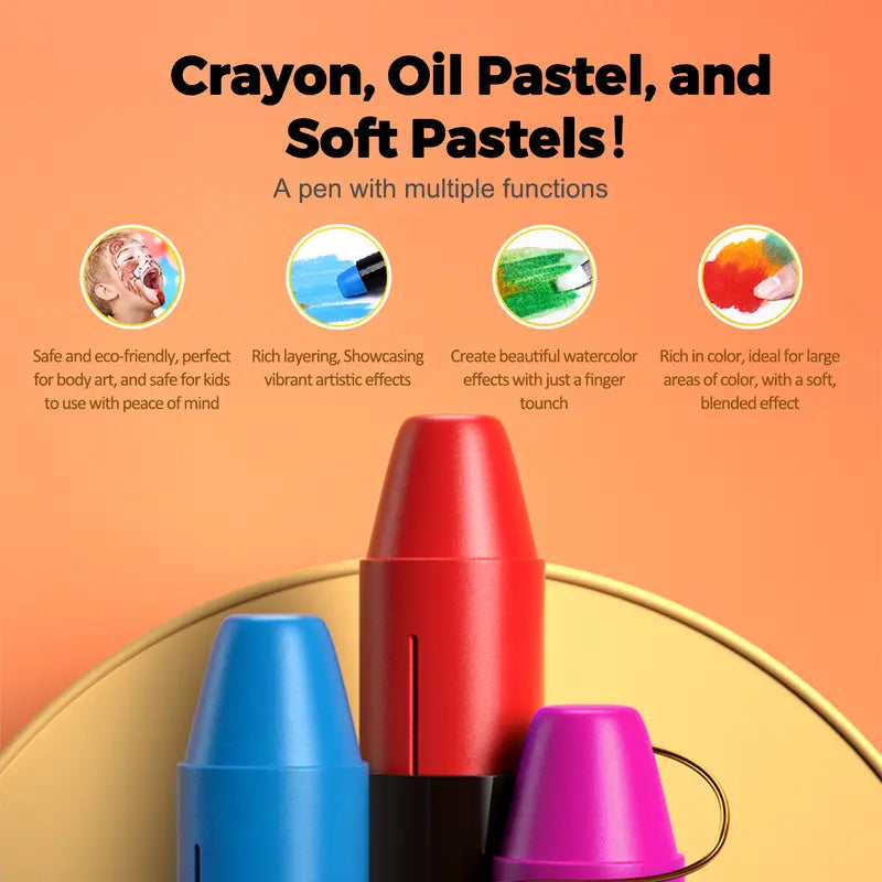 Water-soluble oil pastels